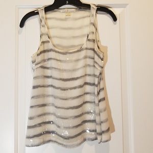 Striped Sequin Tank Top